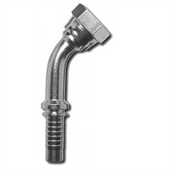 Femmina Girevole 45° 5/8 GAS Cilindrico Svasata 60° X Tubo 5/8