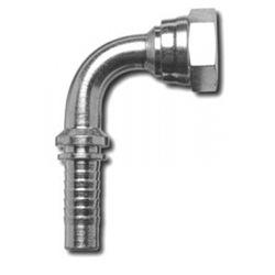 Femmina Girevole 90° 3/8 GAS Cilindrico Svasata 60° X Tubo 3/8